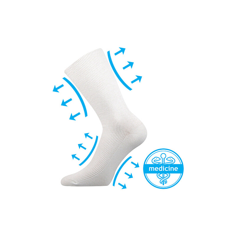 OREGAN extrémne volné ponožky Lonka Biela 35-38 1 pár 26251682