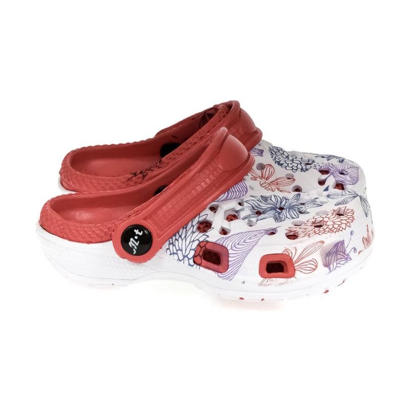 JOHN-C Detské červené crocsy LILLA 23894538