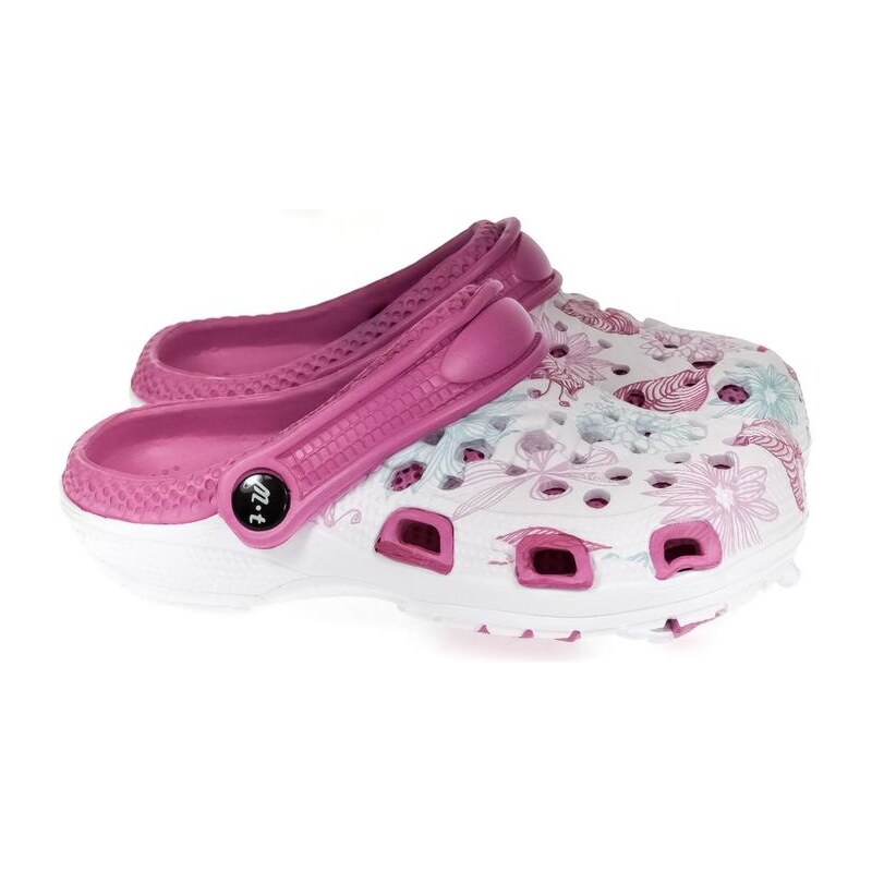 JOHN-C Detské tmavo-ružové crocsy LILLA 23894540