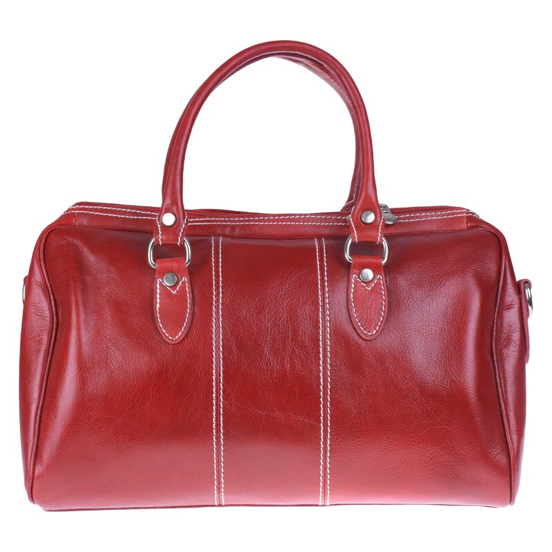 Kožená cestovná taška Augustus Rosso červená NovaKabelka.sk 23895758