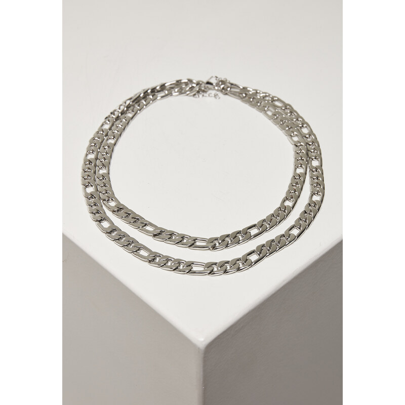 Urban Classics Figaro necklace - silver color 50686375