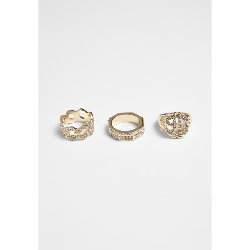 Urban Classics Rings - 3pcs - gold colors 57138346