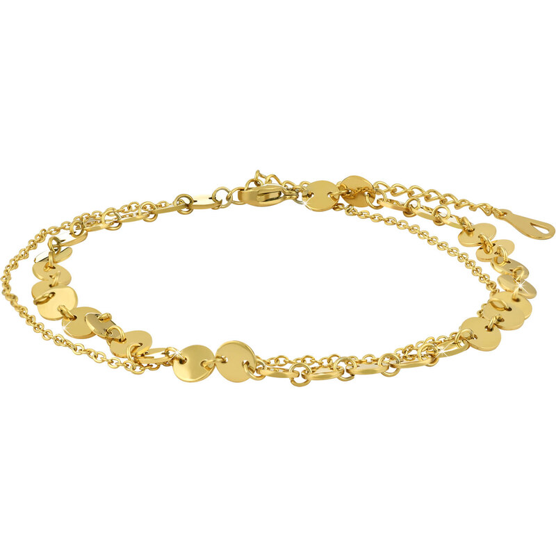 Troli Peniažkový retiazka na nohu z pozlátenej ocele 66578197