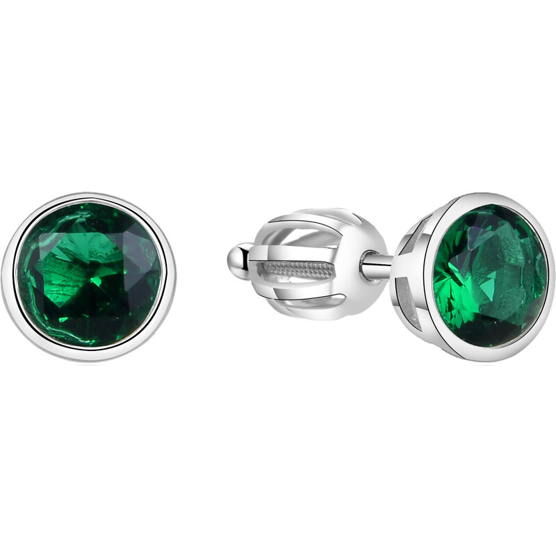 Beneto Strieborné náušnice s trblietavým zirkónom AGUP1719S 66582691