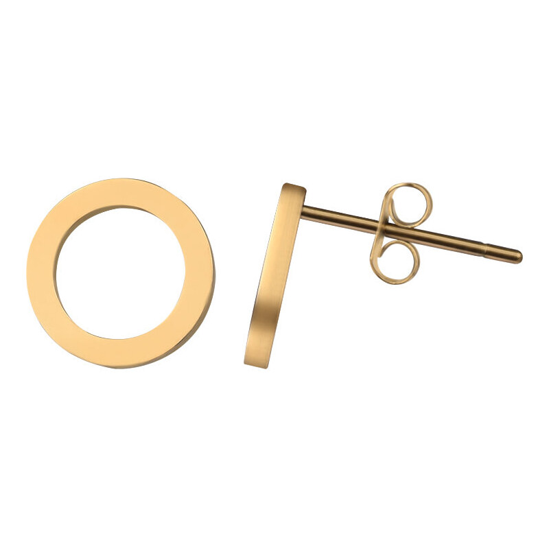 Troli Jednoduché pozlátené náušnice Krúžky 66804877
