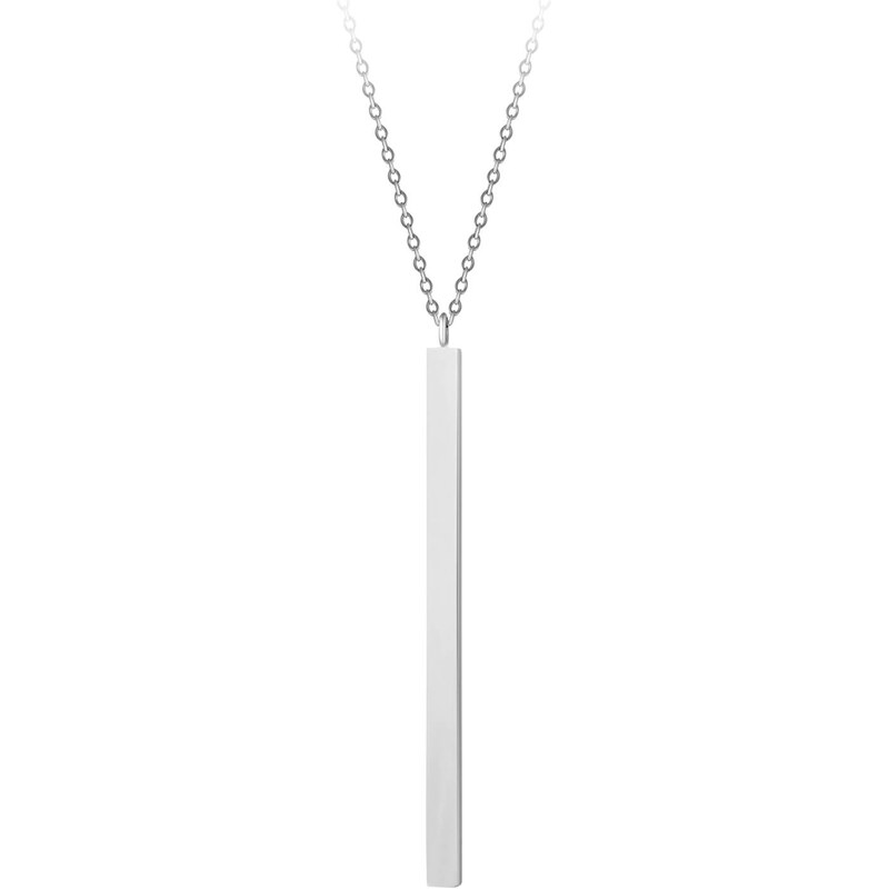 Troli Dlhý oceľový náhrdelník s príveskom 66584337