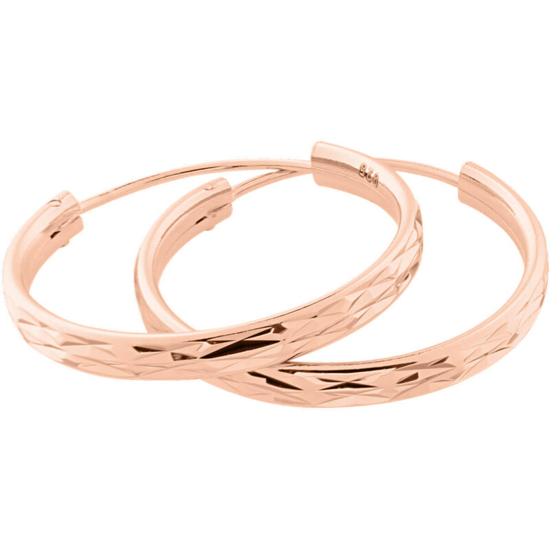 JVD Ružovo pozlátené náušnice kruhy SVLE0205XD5RO 5 cm 66585926