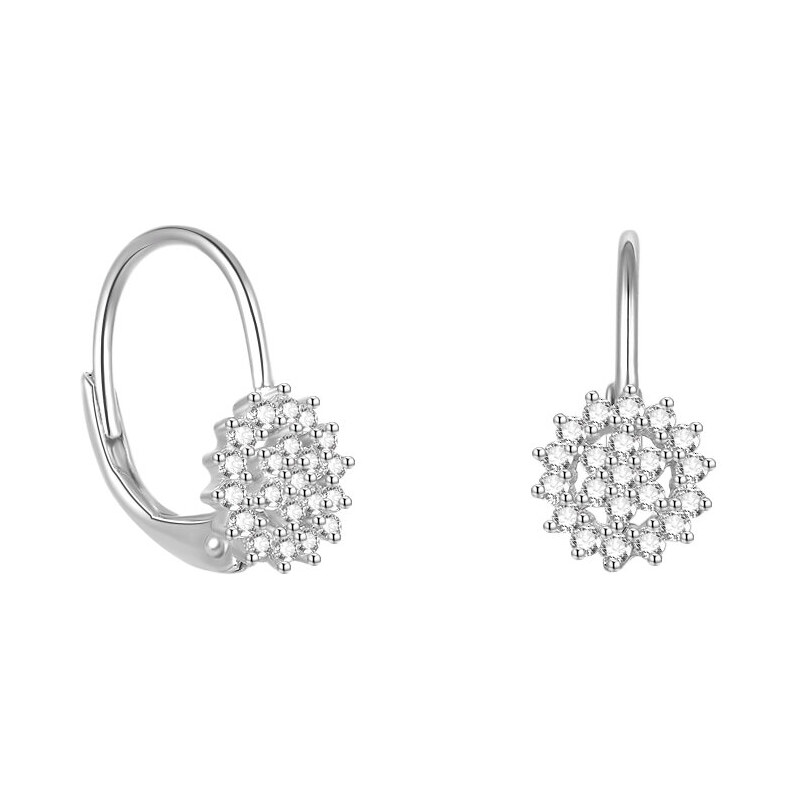 Beneto Krásne strieborné náušnice s trblietavými zirkónmi AGUC2265 66585956