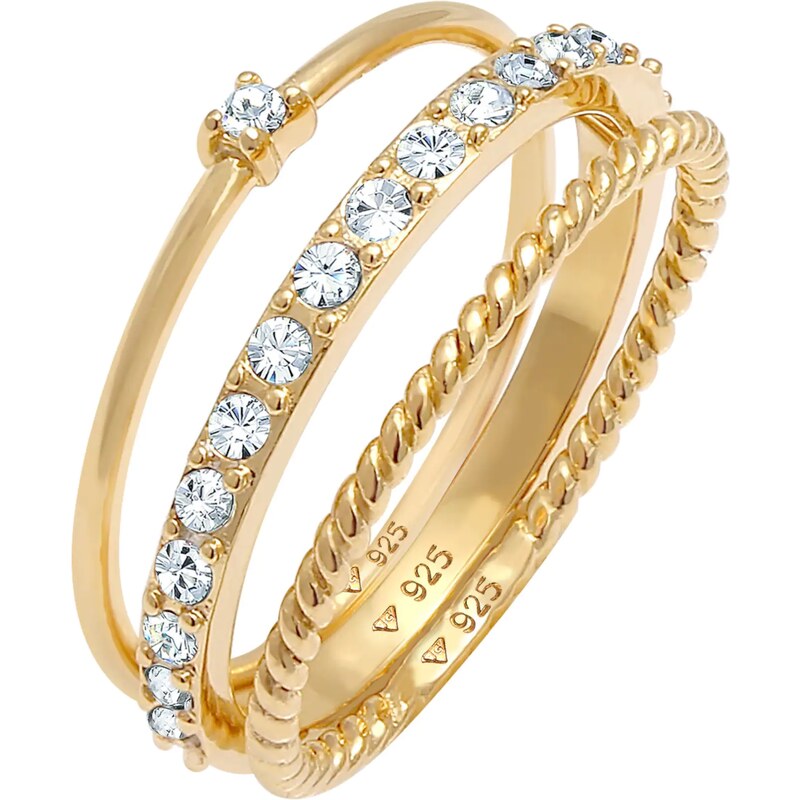 ELLI Prsteň zlatá / priehľadná 24899530