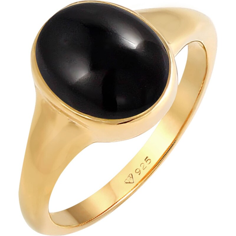 ELLI Prsteň zlatá / čierna 54224566