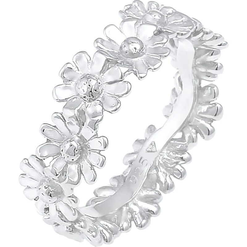 ELLI Prsteň Blume strieborná 54224602