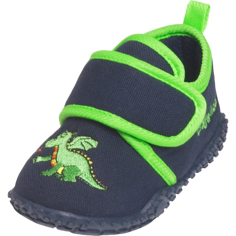 PLAYSHOES Papuče Drache námornícka modrá / limetková / neónovo zelená 65641405