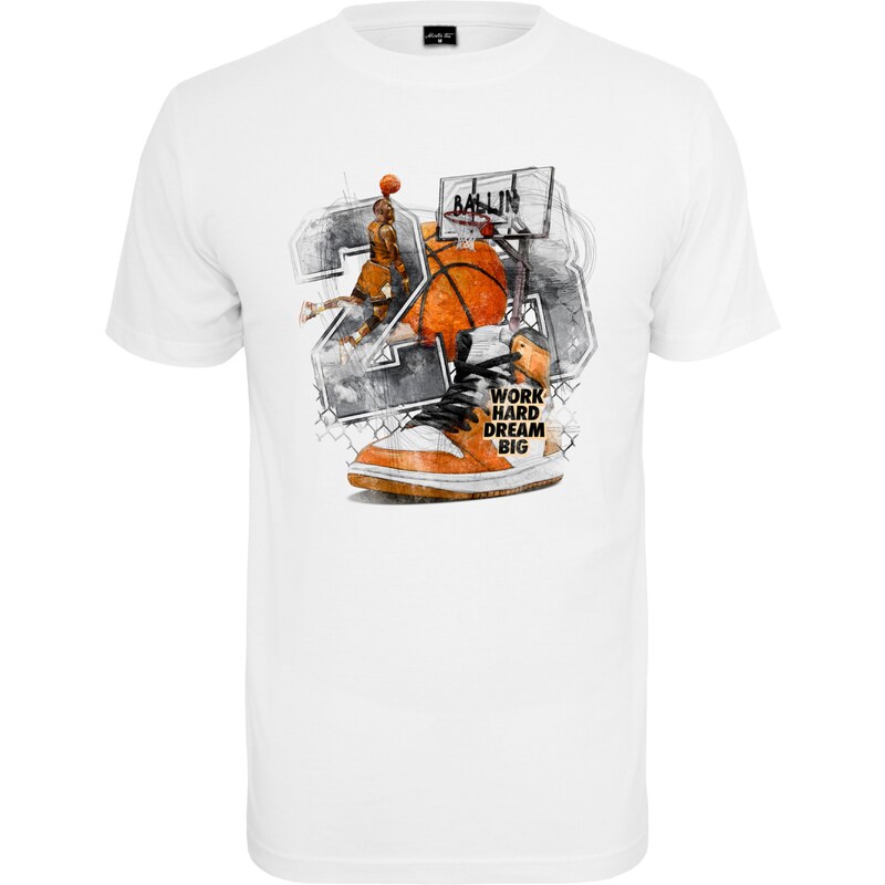 Mister Tee Tričko Ballin sivá / oranžová / čierna / biela 65867361