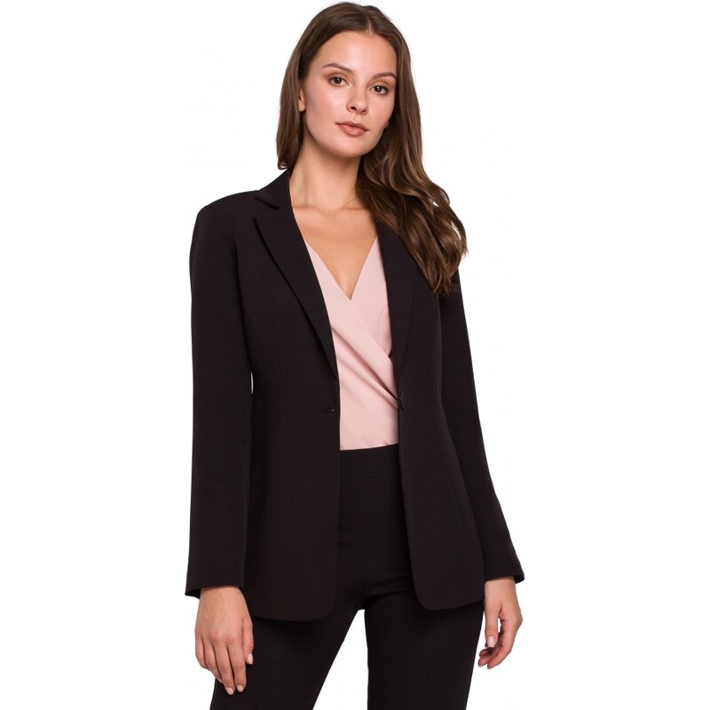 Makover K036 Blejzer s jednou zadnou časťou - čierny 24595319