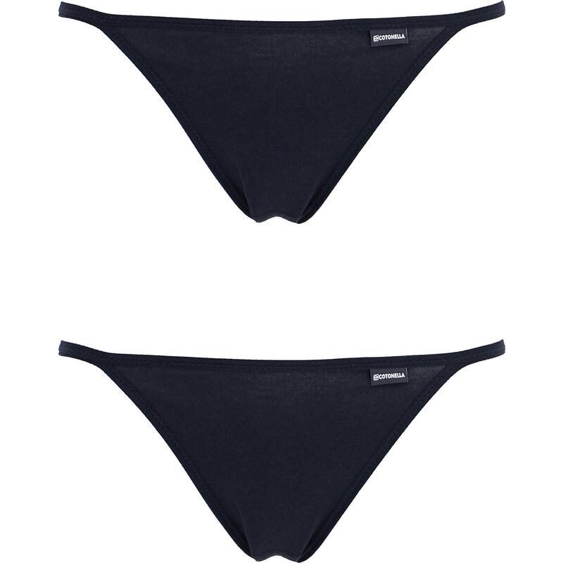 Cotonella 2 ks jednofarebné bavlnené nohavičky - výhodné balenie 24673792