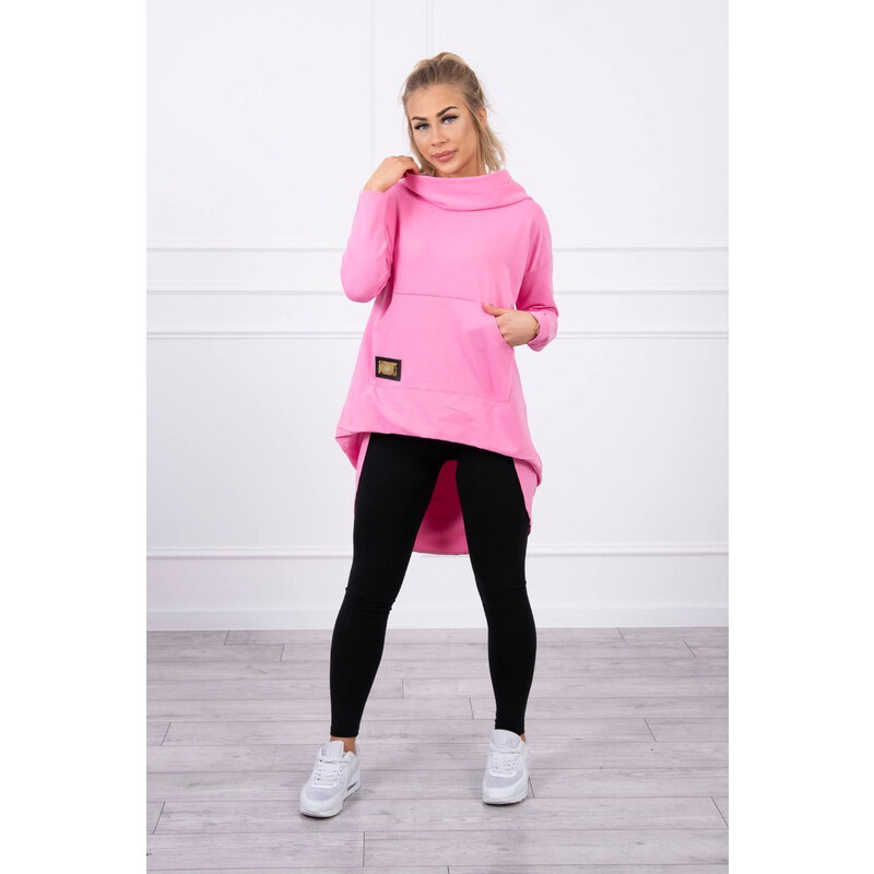 MladaModa Mikina s kapucňou a predlženou zadnou časťou model 9116 23972877