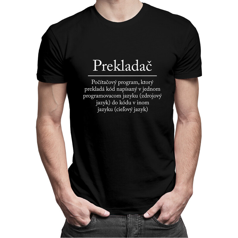 E-shop Garibald Prekladač - Pánske tričko s potlačou