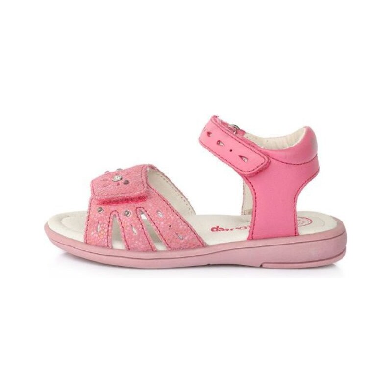 DDstep Detské svietiace sandálky ružové K03-204 - 26