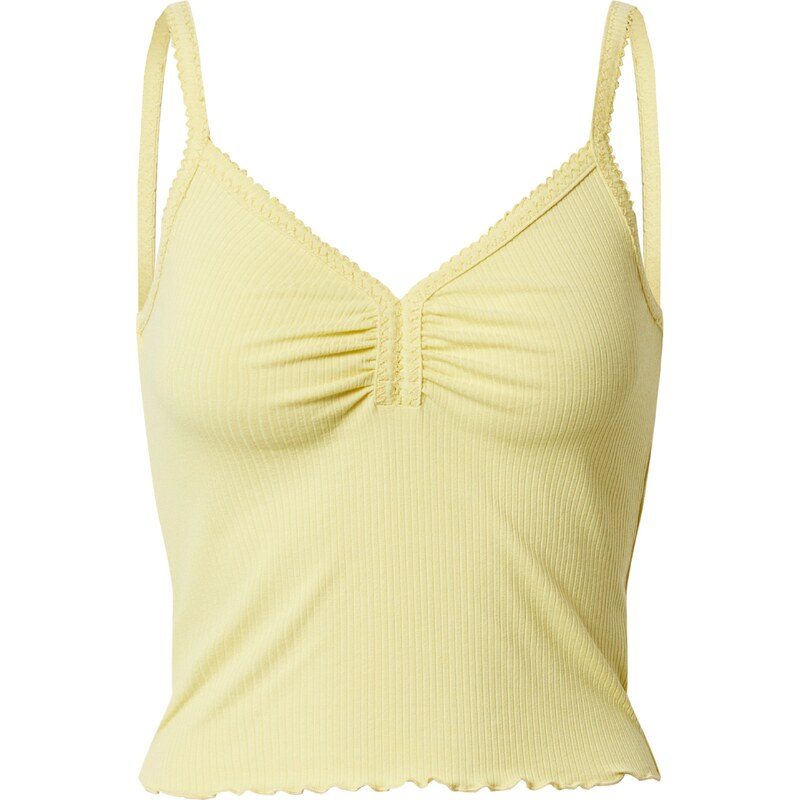 EDITED Vyšívaný top Clara žltá 24831199