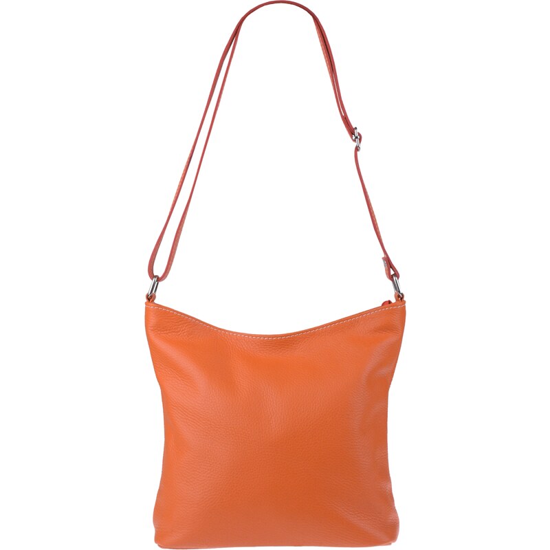 Oranžová kožená talianska crossbody kabelka Ebe Arancio NovaKabelka.sk 24054127