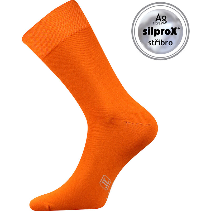 DECOLOR spoločenské ponožky Lonka Oranžová 43-46 1 pár 26458756
