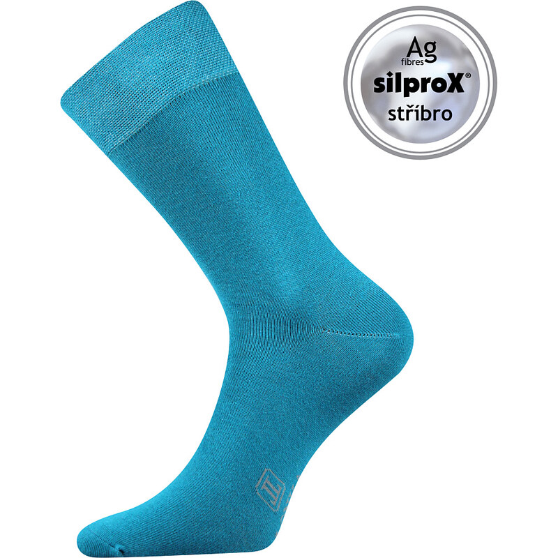 DECOLOR spoločenské ponožky Lonka tm. tyrkysová 43-46 1 pár 26458770