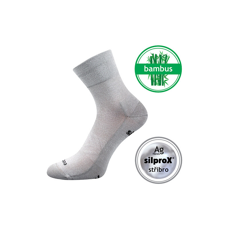 BAERON športové bambusové jednofarebné ponožky VoXX Sv. sivá 39-42 1 31157726