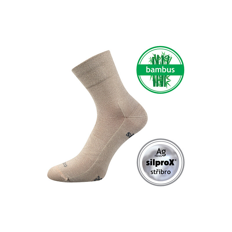 BAERON športové bambusové jednofarebné ponožky VoXX Běžová 43-46 1 pár 55314269