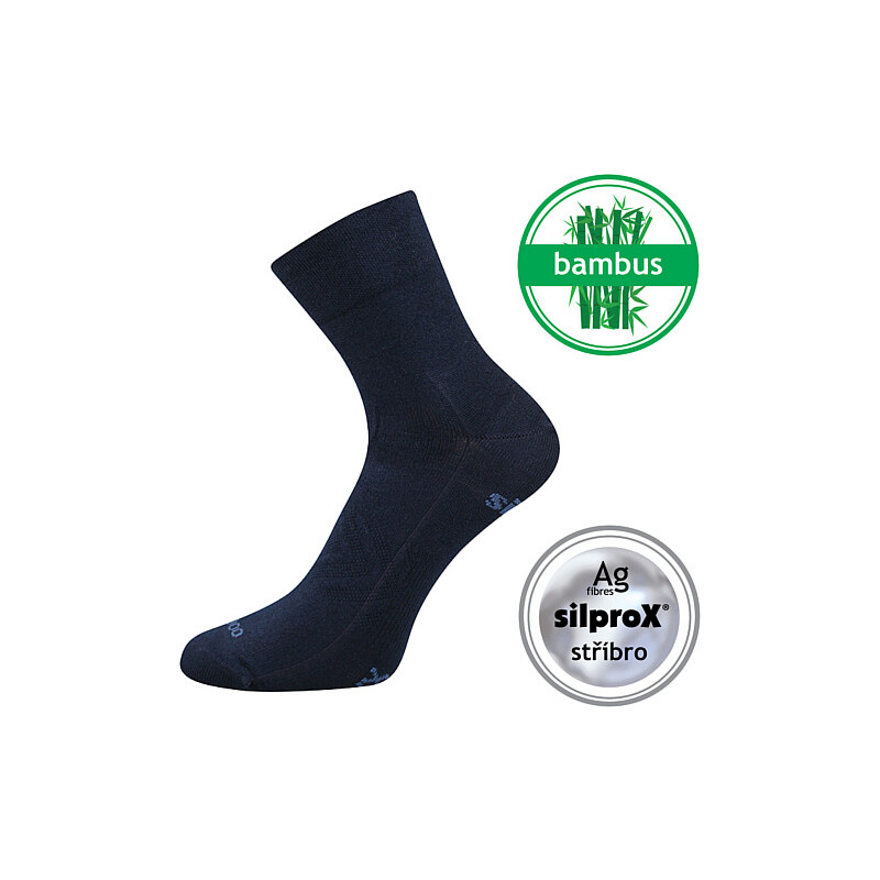 BAERON športové bambusové jednofarebné ponožky VoXX Tm. modrá 35-38 1 26459026