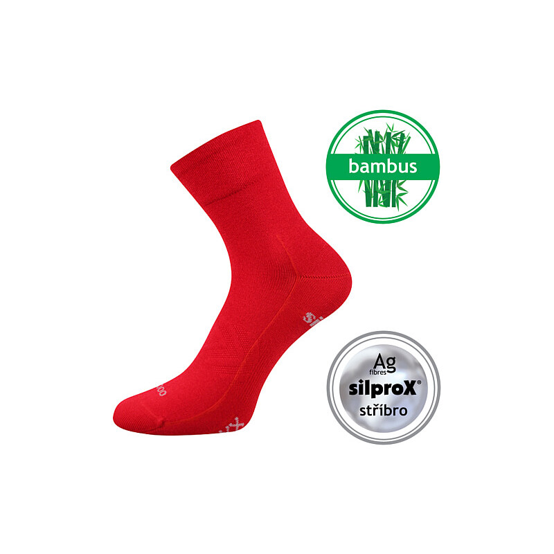 BAERON športové bambusové jednofarebné ponožky VoXX Červená 39-42 1 26459024