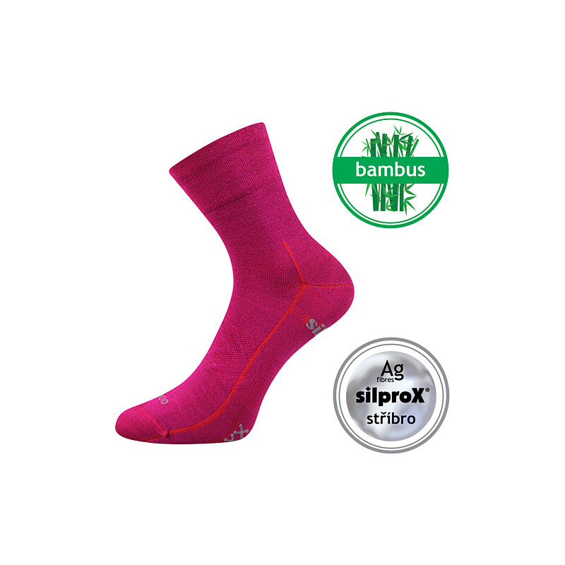 BAERON športové bambusové jednofarebné ponožky VoXX Fuchsia 39-42 1 55314270