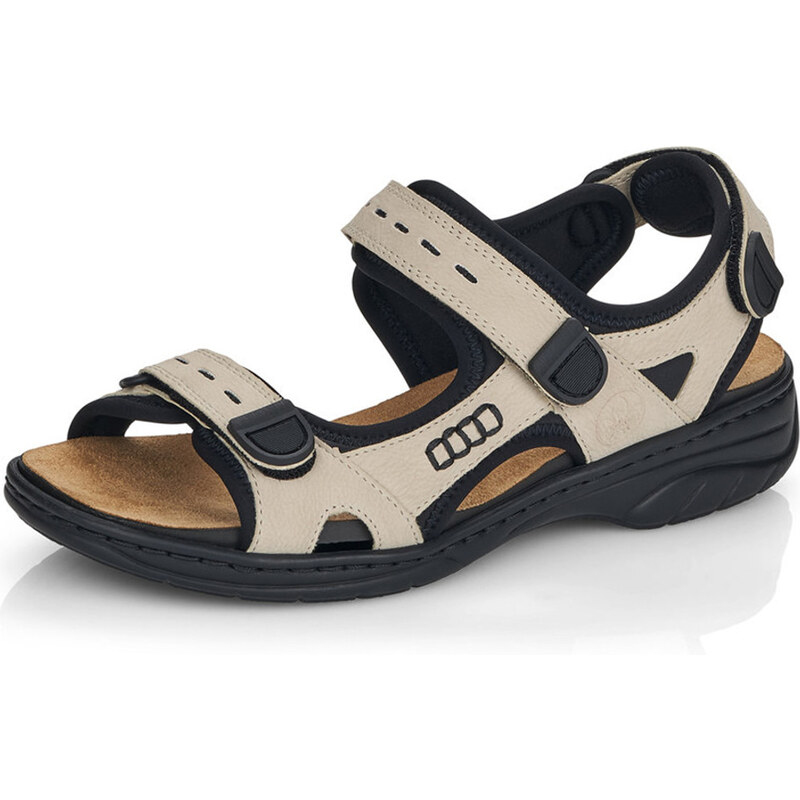 Dámske sandále RIEKER 64582-60 béžová S4