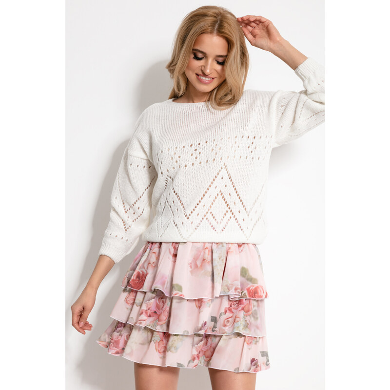 Glara Mäkký jednofarebný dámsky svetrík cez hlavu 24086095