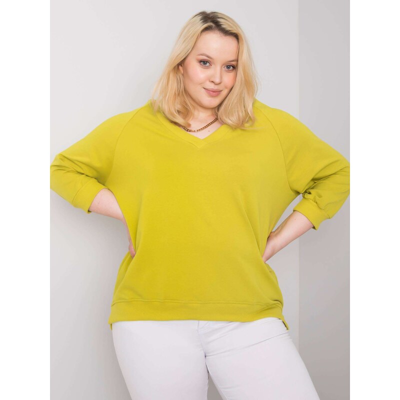BASIC Feel Good Sweatshirt-RV-BL-6295.03X-lime green 64791595
