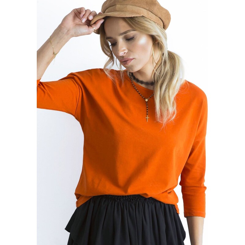 BASIC Feel Good Blouse-RV-BZ-4661.43P-dark orange 64681689