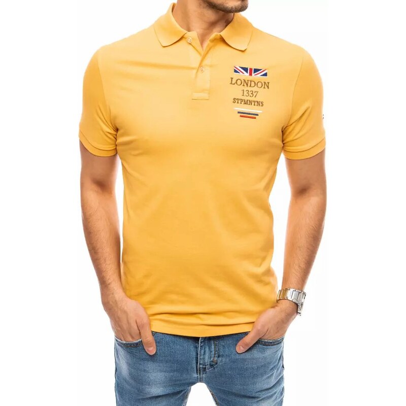 Buďchlap Žltá polokošeľa s nášivkou London 24111013