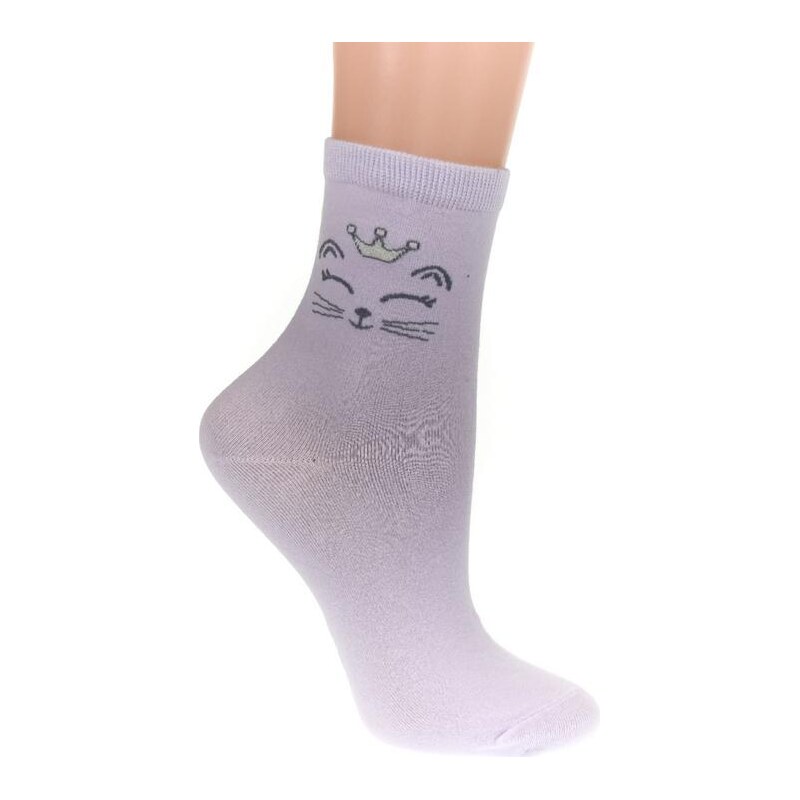 AURA.VIA Detské fialové ponožky TALA 24111033