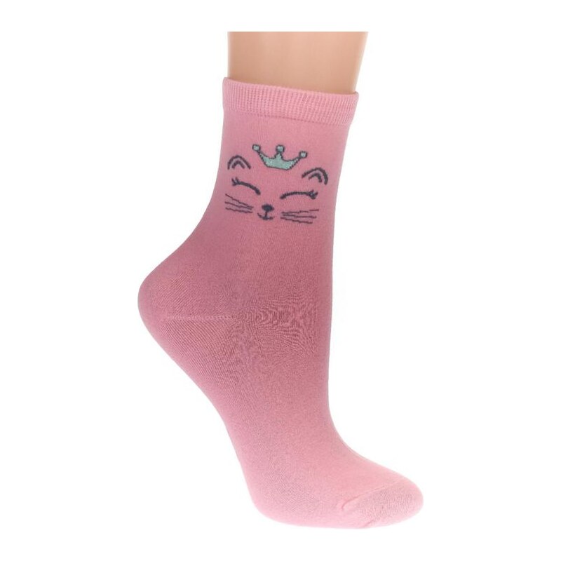 AURA.VIA Detské tmavo-ružové ponožky TALA 24111034