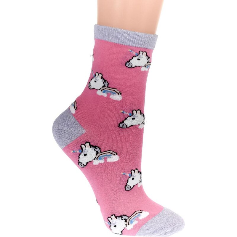 AURA.VIA Detské ružové ponožky SHAY