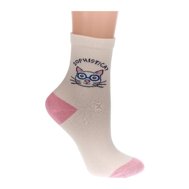 AURA.VIA Detské svetlo-ružové ponožky MICI 24111030