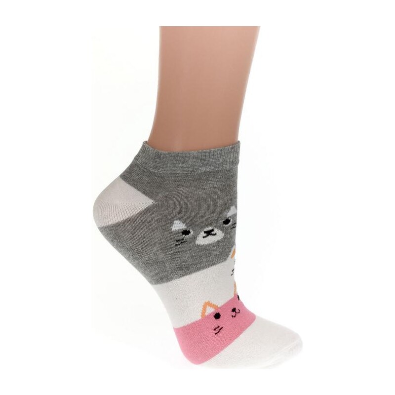 AURA.VIA Detské sivé ponožky PAINE 24111049