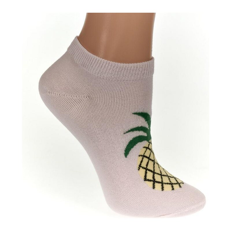 AURA.VIA Detské svetlo-ružové ponožky FRUIT 24111053