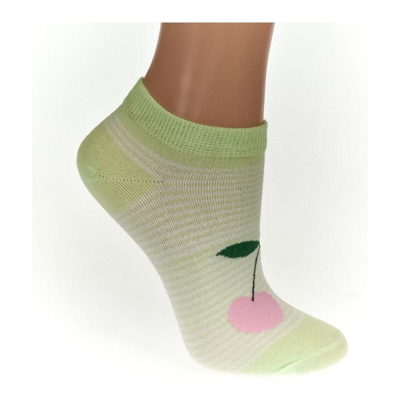 AURA.VIA Detské zelené ponožky FRUIT 24111054