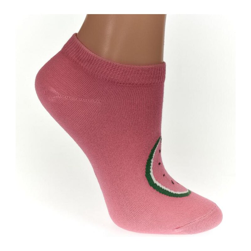 AURA.VIA Detské ružové ponožky FRUIT 24111056