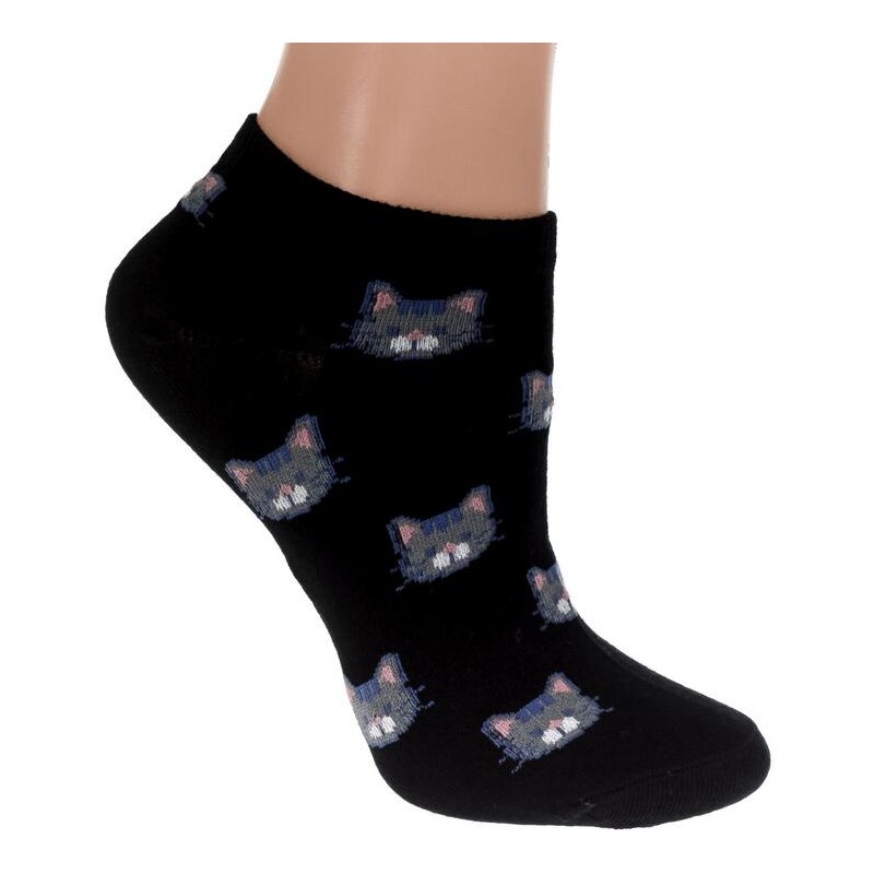 AURA.VIA Detské čierne ponožky INAYA 24111058