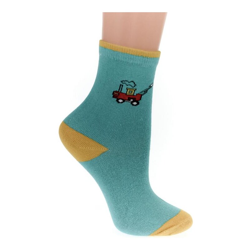 AURA.VIA Detské tyrkysové ponožky JONNY 24111127