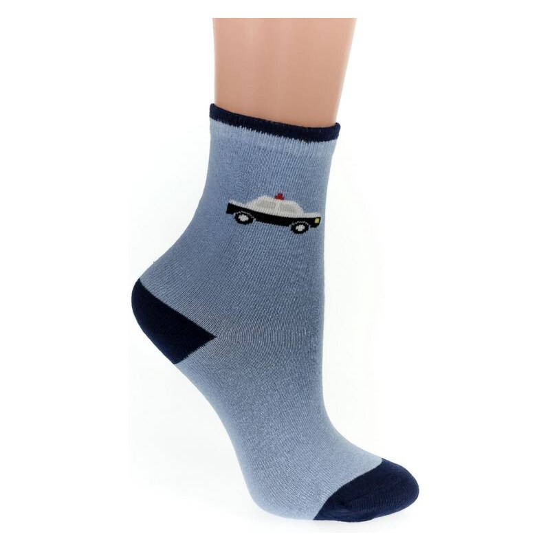 AURA.VIA Detské modré ponožky JONNY 24111124