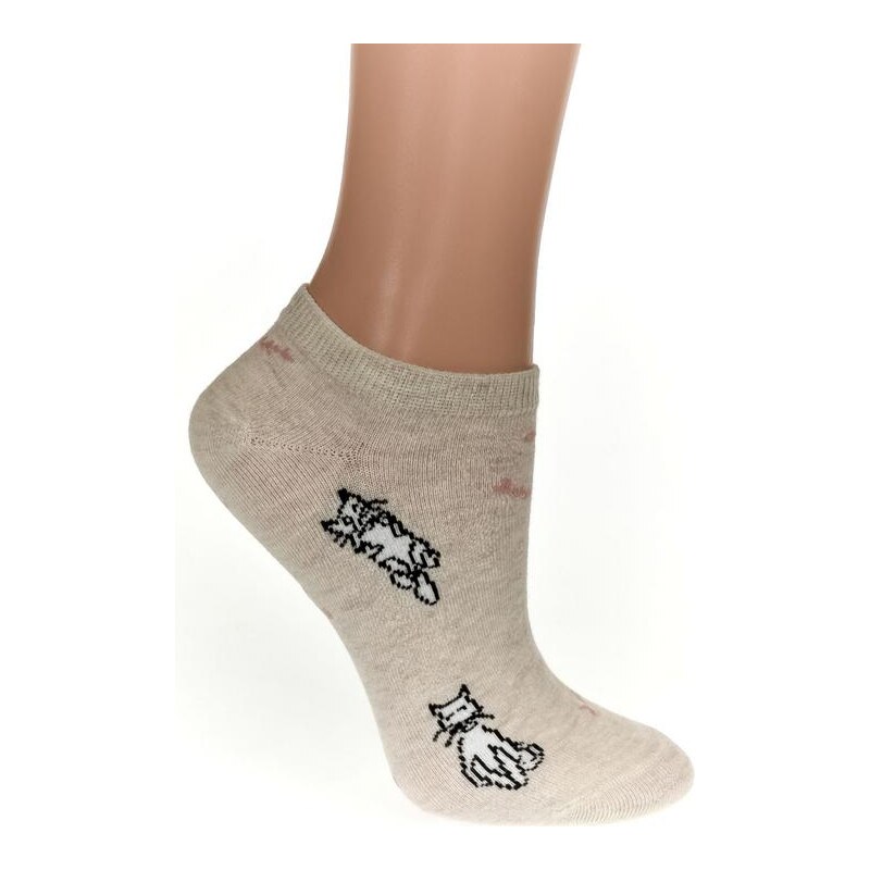 AURA.VIA Detské béžové ponožky CATY 24111146