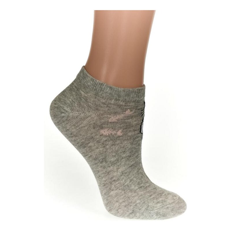 AURA.VIA Detské sivé ponožky CATY 24111145