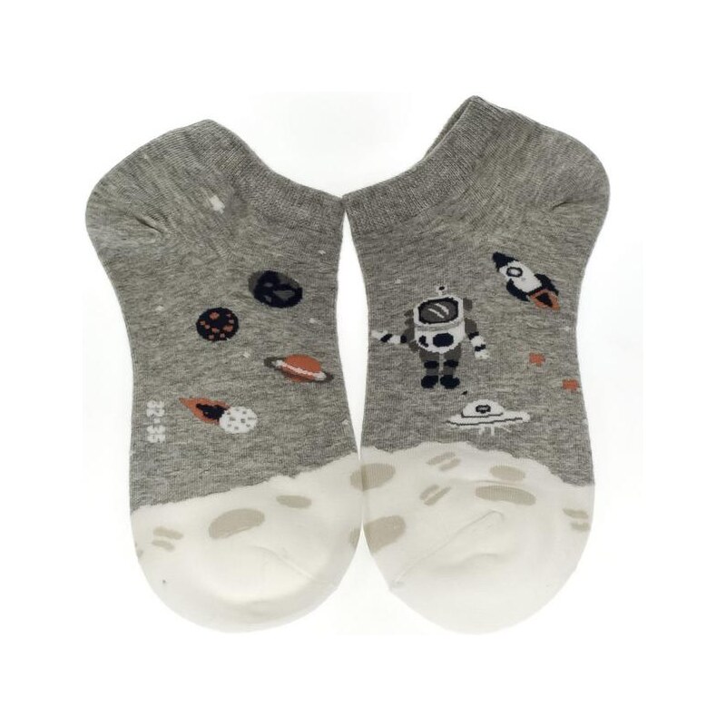 AURA.VIA Detské sivé ponožky WICK 24111156